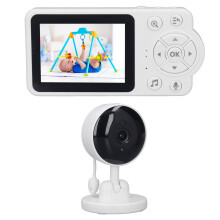 Baby Monitor with Camera Sound 2.8 Inch LCD Wireless Smart Baby Monitoring Cry Detection Video Monito Home Use 100‑240V UK Plug