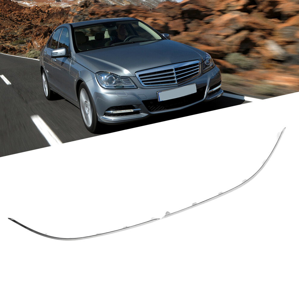 2Pcs Front Bumper Lower Chrome Molding Trim Replacement For Benz CâClass W204 Standard Facelift 2011 To 2014 8751314846724