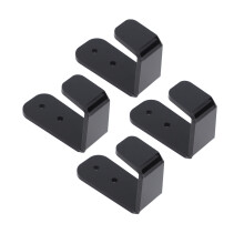 4PCS Hockey Stick Rack Black Acrylic Hockey Stick Holder Wall Mount Versatile Hockey Stick Hanger for Club Bar Garage