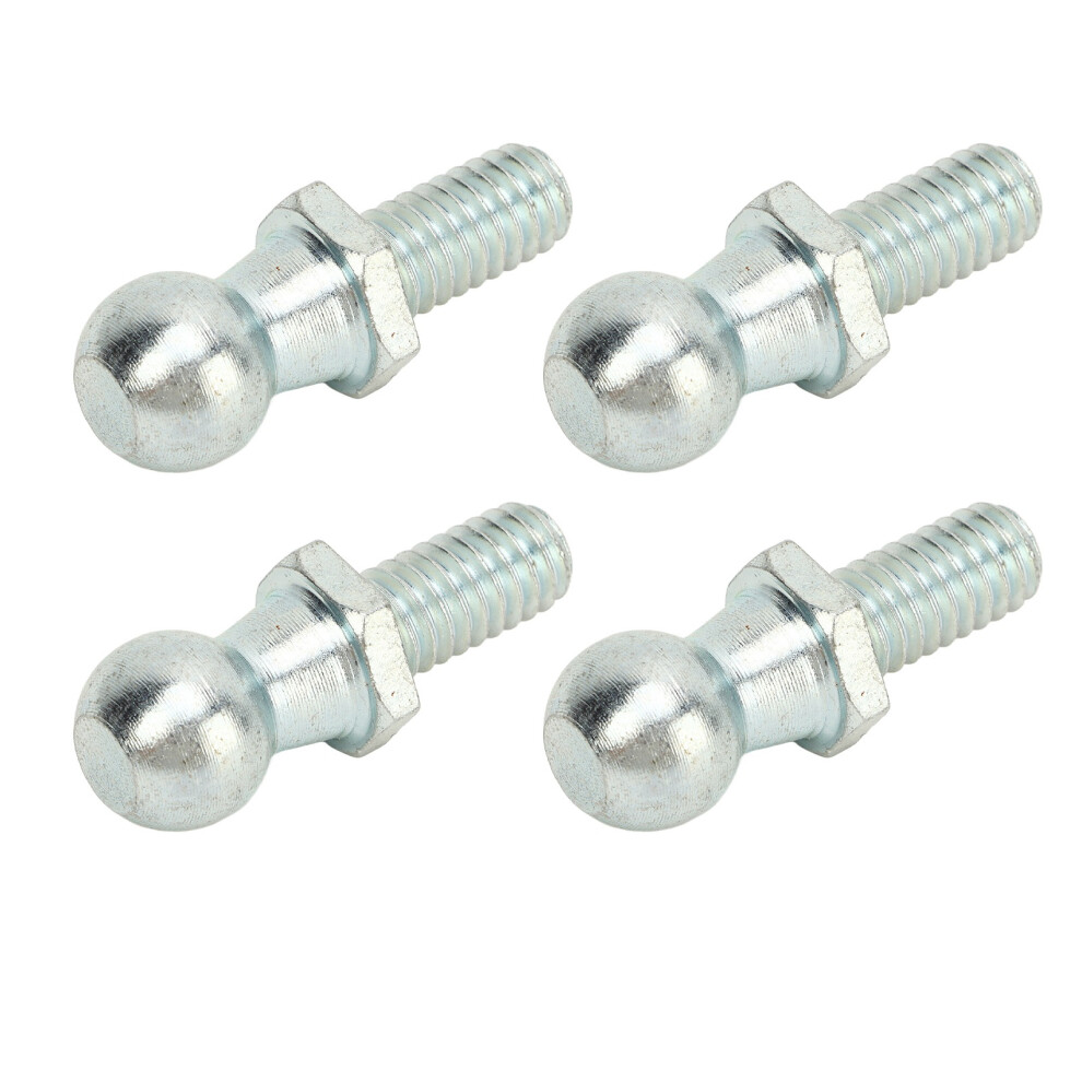 4Pcs 13Mm Ball Studs With Hardware 5/16In 18 Thread Long Durability For Gas Lift Strut 7901314852145