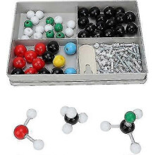 125pcs Molecular Model Kit Molecular Organic Structure Chemistry Model Kit Atom Link Model Set for Student Teacher