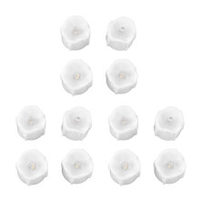 12 PCS LED Electric Tea Candles Warm White Lighting Realistic Flameless Electric Fake Candles for Halloween Wedding Decor