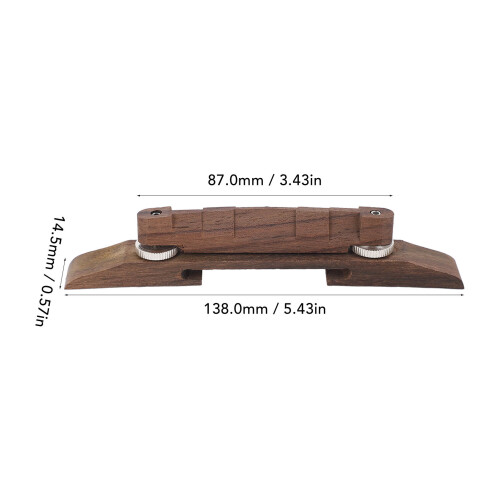 Guitar Bridge Rosewood Lifting Archtop Guitar Bridge for Performance Replacement 1