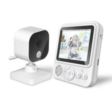 2.8 Inch Baby Monitor with Camera Sound Wireless Monitoring Crying Detection Night Vision 2 Way Talk Monitor 100‑240V EU Plug
