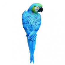 (7) Farfi Parrot Statue Wall Mounted Vivid Multi-color Realistic Parrot Ornament For Patio
