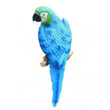 (8) Farfi Parrot Statue Wall Mounted Vivid Multi-color Realistic Parrot Ornament For Patio