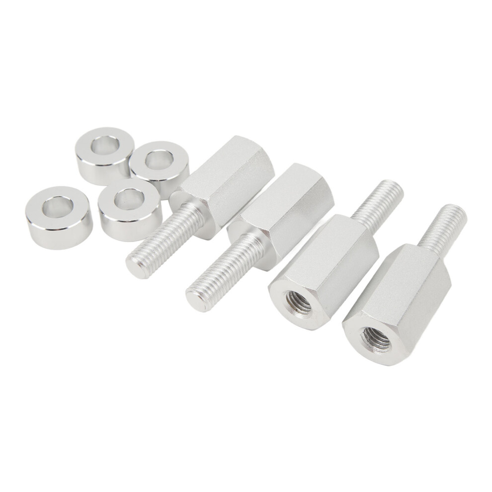 4Pcs 1.5 Inch Seat Riser Easy To Install 1.5 To 2.0 Inches Seat Lift Mounts For Maverick X3 All Years Silver 7691314864049