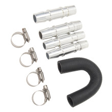 Engine Heater Core Bypass Kit 5/8in 3/4in Hose Fitting Aluminum Universal for Most Common Heater Hoses