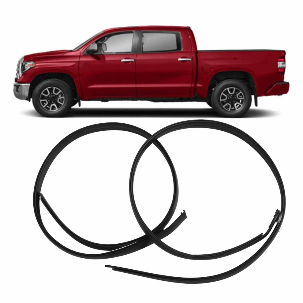 2Pcs Roof Molding Drip 75552Â0C060 Rubber Weather Strips For Tundra Crew Max 2007 To 2021 9471314864489