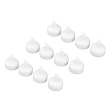12PCS LED Tea Lights Flameless Floating Candle Waterproof Yellow Light Electric Candle for Wedding Party Pool Festival