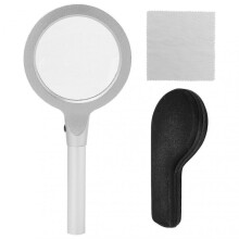 2024 5X 10X Handheld Magnifying Glass 12 LED Illuminated Lighted Magnifier for Reading