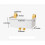 Bedside organizer can be hung as a bunk bed storage accessory Armrest Multi-pocket for dorm bunk bed frameWhite 4