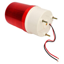 Industrial LED Rotating Strobe Beacon Light Electrical Revolving Signal Light Silent Alarm for Emergency Warning Red 220V