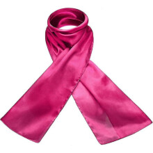 (Fuchsia) Plain Pure Natural Silk Light Weight Fine Soft Skin Olaof Scarf