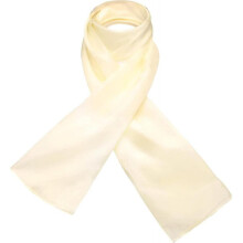 (Ivory) Plain Pure Natural Silk Light Weight Fine Soft Skin Olaof Scarf