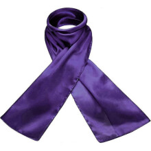 (Purple) Plain Pure Natural Silk Light Weight Fine Soft Skin Olaof Scarf