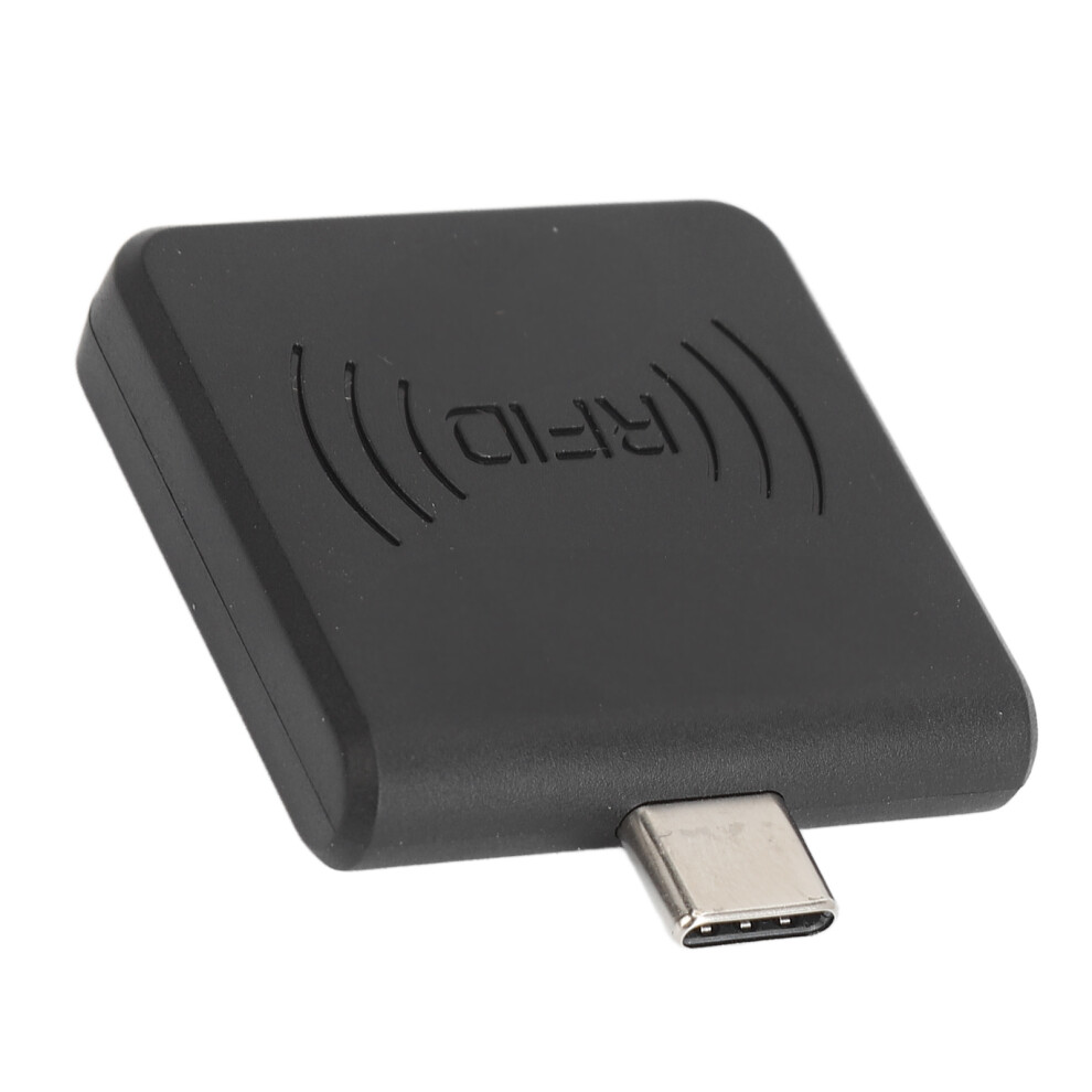 Radio Frequency Identification Card Reader 13.56Mhz Type C Ic Card Reader Contactless Mobile Phone Card Reader For Windows Black 7681314873691