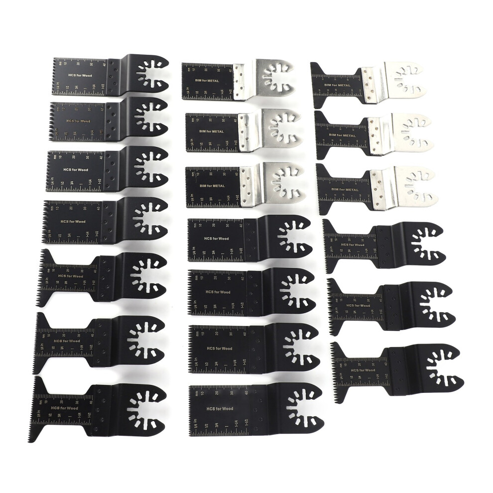 20Pcs Oscillating Saw Blade High Efficiency Universal Quick Release Multi Tool Blades For Wood Metal Plastics 9401314874379