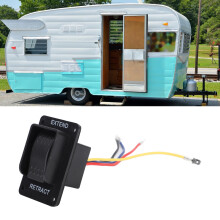 Power Stabilizer Switch with Harness Replacement 387874 12V Extend Retract Switch for RV Stabilizer Jack