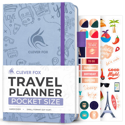 clever Fox Travel Journal - Vacation Planner with Budget Plan  Packing