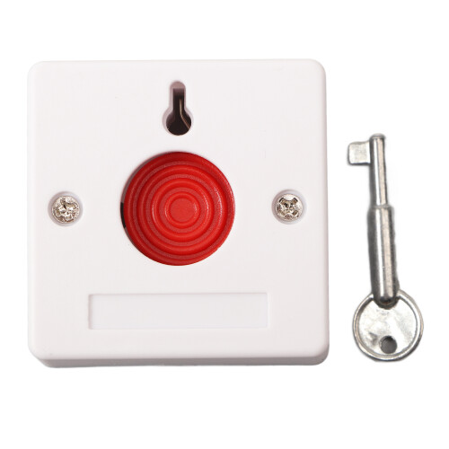Emergency Alarm Button Efficient Fire Alarm Emergency Switch Panic Button with Key 250V 2