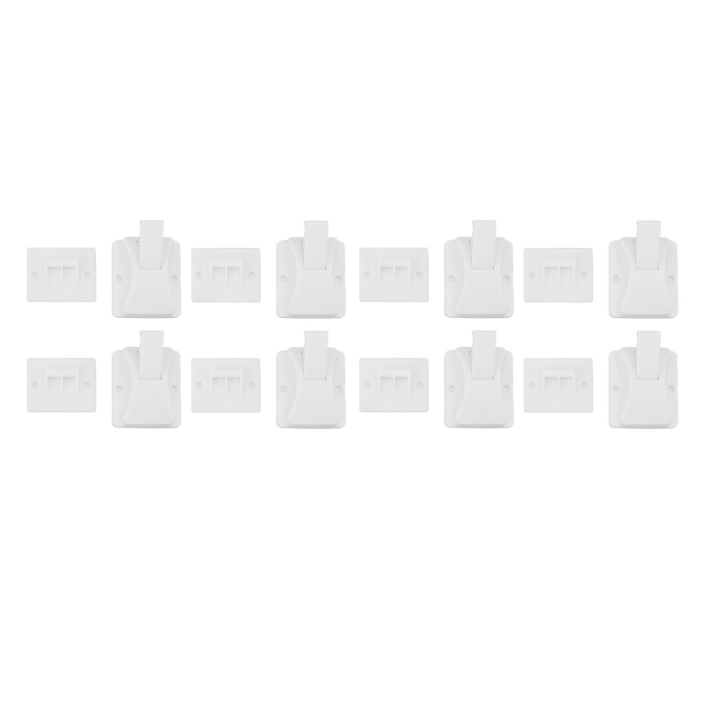 Child Safety Locks Prevent Hands Injuries Punch Free Magnetic Cabinet Locks for Drawers Type 3