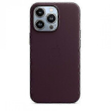 (Dark Cherry)Leather Phone Case For Iphone 13 Pro Leather Case With Magsafe