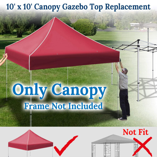 Ez pop Up Instant Canopy 10'X10' Αντικατάσταση Κεφαλής Γκαζebo EZ Canopy Cover 2