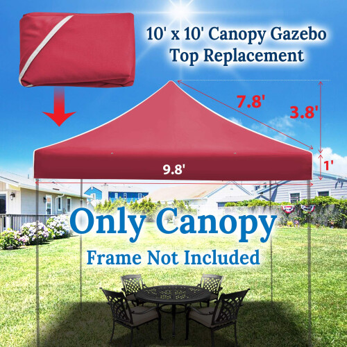 Ez pop Up Instant Canopy 10'X10' Αντικατάσταση Κεφαλής Γκαζebo EZ Canopy Cover 1
