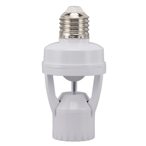 Motion Sensor Light Socket PIR Motion E27 Screw Bulb Adapter Adjustable Auto On Off Night Light Control Garage Light for Basement 1