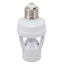 Motion Sensor Light Socket PIR Motion E27 Screw Bulb Adapter Adjustable Auto On Off Night Light Control Garage Light for Basement