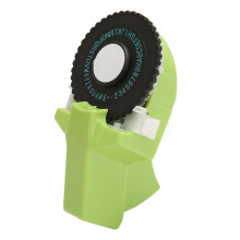 Embossing Label Maker Green Easy Operation Ergonomic Design Portable Label Making Embosser with Ribbons for Craft DIY