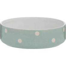 (1 Count (Pack of 1), 13cm) Mason Cash Grey Polka Dot Pet Bowl, 13 cm