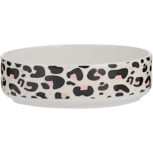 (One Size, Durability) Mason Cash Grey Polka Dot Pet Bowl, 13 cm