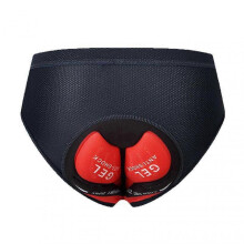 (L, Dark Blue) "Men's Cycling Briefs with 3D Silicone Pad Quick-Drying Soft Riding Underwear for Outdoor Sports"