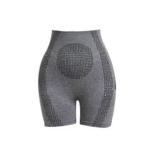 (M, grey) Micro-Vibration Massage Module Ice Silk lon Fiber Repair Shaping Shorts P20250110225