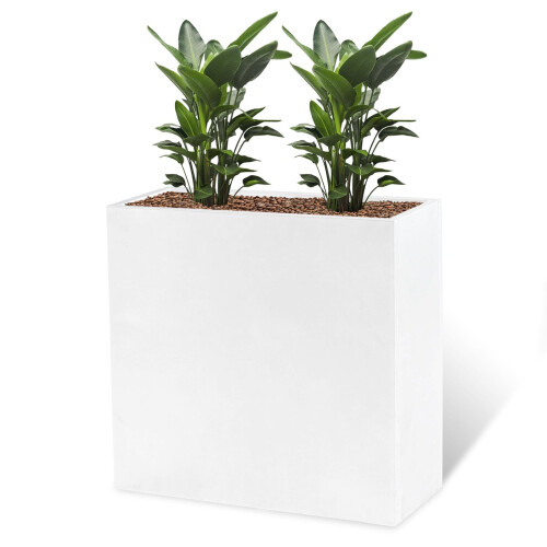 De HC Companies 14 Inch Ronde Klassieke Plantenbak Van Kunststof Voor Binnen En Buitenplanten Bloemen Kruiden Leisteenblauw 2 Pack~p115506337