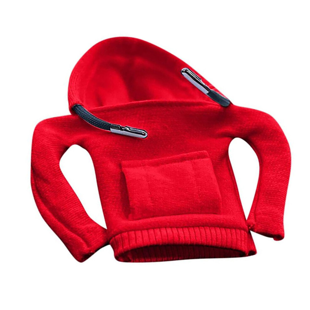 Hoodie Car Gear Shift Cover Fashion Hoodie Car Shift Knob Cover For Car Shifter Automotive Interior Accessories Red 8711314889923
