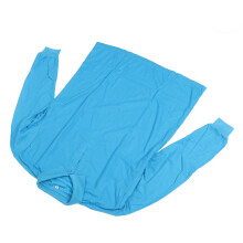 Factory T Shirt Turn Down Collar Long Sleeves Button Closure Pure Color Work Pullover Top Peacock Blue XXXL