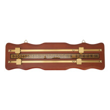 Billiard Game Scorer 2 Track Wavy Brown Medium Density Fiberboard Billiard Score Board for Home Club Supplies