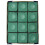 Silver Cup Billiard/Pool Cue Chalk Box Green 12 kuber 2