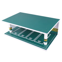 1:32 Parking Lot Model Lighting Car Garage Display Case Stimulated Underground Parking Lot Scene with Dust Cover Parking Lot Model