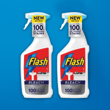 Flash Spray with Bleach – 800ml (Pack of 2) | Powerful Multi-Surface Disinfectant Cleaner | Tough on Stains & Germs