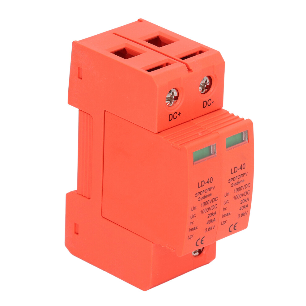 Surge Protective Device 1000V Dc 20Â40Ka 2P Pc Photovoltaic Pv Voltage Protection Arrester Protector 9301314909128