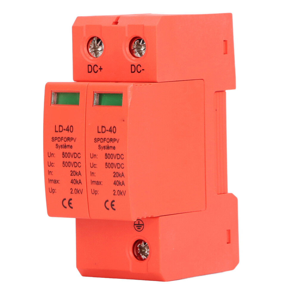 Pv Surge Protection Device Photovoltaic Circuit Breaker Protector 2P 20Â40Ka Dc 500V 5091314909139