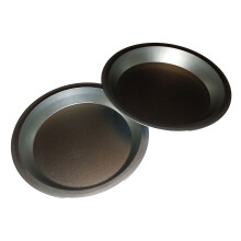 To 9 tommer PIE -pander et tungt v?gtst?l Ingen stick bakeware -s?t med j?vn opvarmning (standardversion)