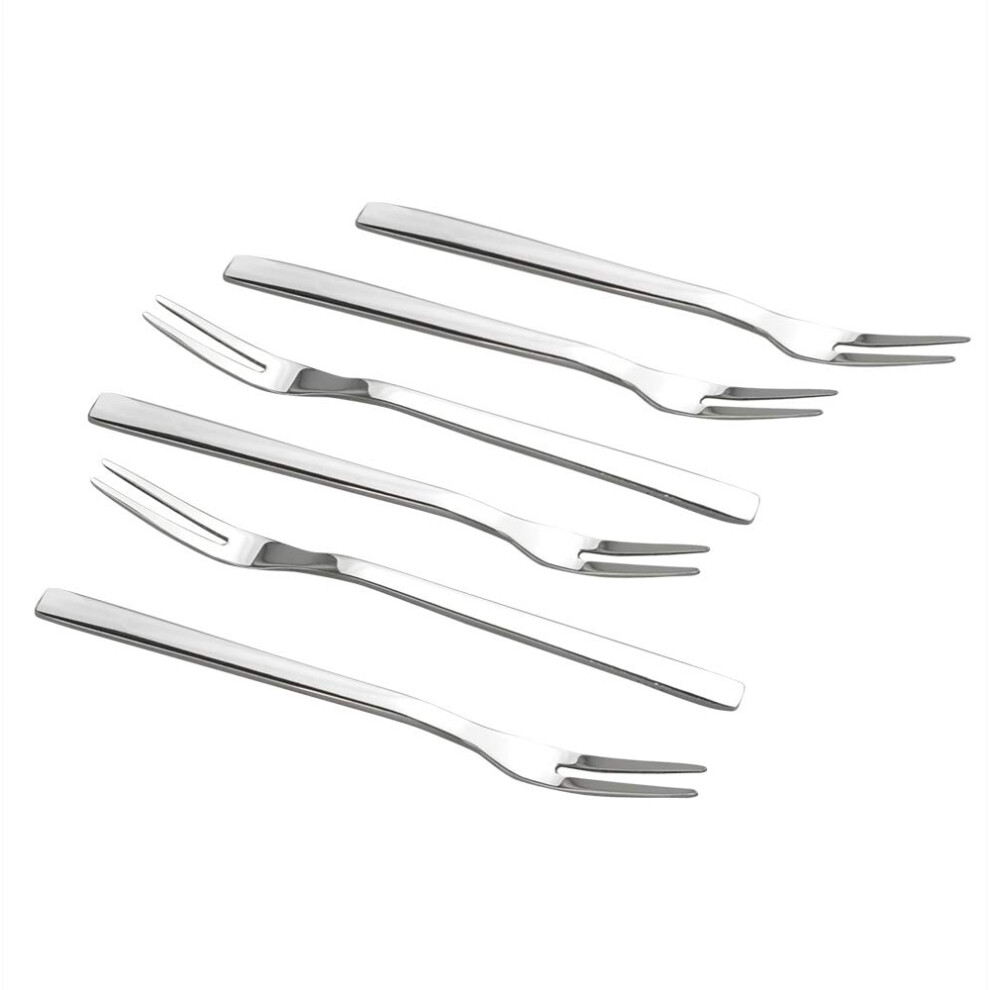 Doryh 5,25-Inch Fruit Vorken, Roestvrijstalen Bistro Cocktail Vork, Set Van 12-image