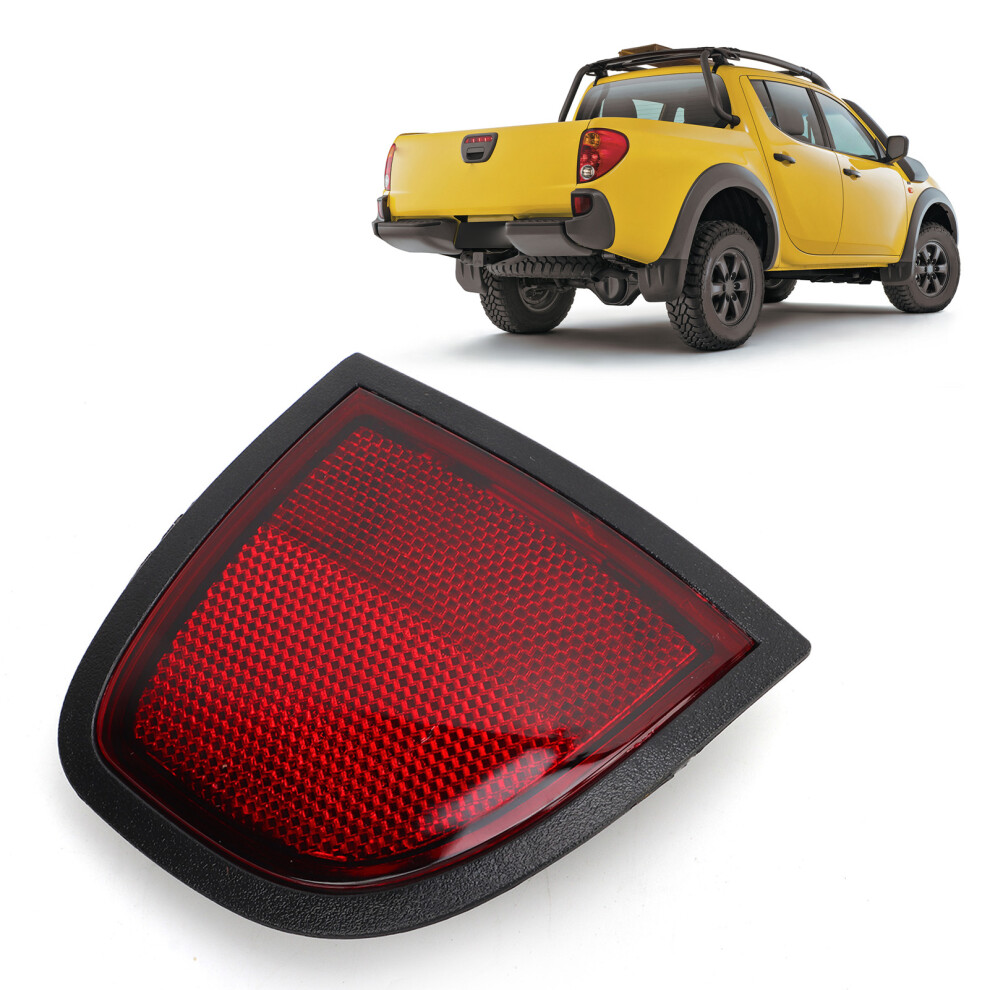 Rear Bumper Reflector Bumper Tail Side Reflector Panel Replacement For Mitsubishi L200 Triton Ml Mn 2005 To 2015 Left 8355A015 Red 7621314915885