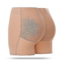 (S, Boxer 222beige) Women Padded Push Up Panties Butt Lifter Shaper Fake Ass