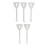 5PCS Master Keys Stainless Steel Replacement Skeleton Lock Key Set Multiple Shapes Lock Picking Emergency Tool 3